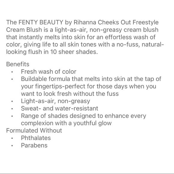 $16β€οΈβπ₯ FENTY Beauty Cheeks Out Cream Blush CRUSH ON CUPID π NEW Pink - Picture 6 of 6